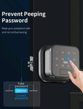 Smart Keyless Electronic Door Lock with Fingerprint/Password/Card/ App