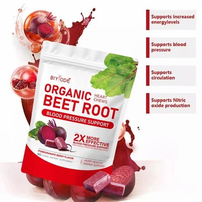HumanN SuperBeets Heart Chews - Nitric Oxide Production and Blood Pressure