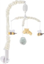 Disney Baby Winnie The Pooh Classic Ivory Sage Butter Musical Mobile Bees Hunny