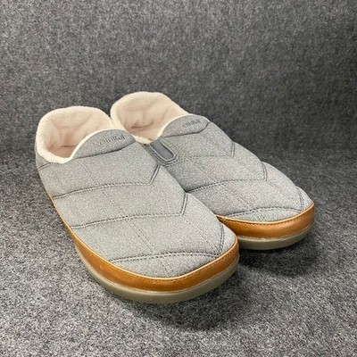 OLUKAI Puku'i Fleece Slippers Men's Size 12 Toffee 10564-AUAU
