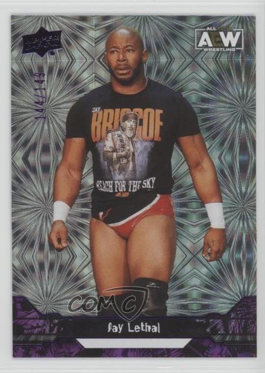 2023 Upper Deck AEW All Elite Wrestling Purple Pyro 144/149 Jay Lethal #42 17an