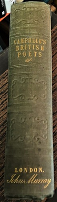 #ad Thomas Campbell esq SPECIMENS OF THE BRITISH POETS WITH BIOGRAPHICAL 1845 $78.75