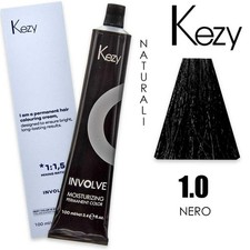 Kezy Involve Color 1.0 Black Professional Permanent Hair Dye 100ml