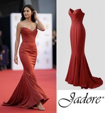 Jadore Stunning Red Strapless Evening Formal Dress Size 8 RRP$599 Mermaid Glam