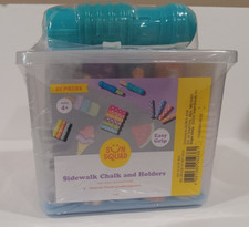 New Sun Squad Sidewalk Chalk 20 Polka Dot Chalks 2 Chalk Holders SEALED Target