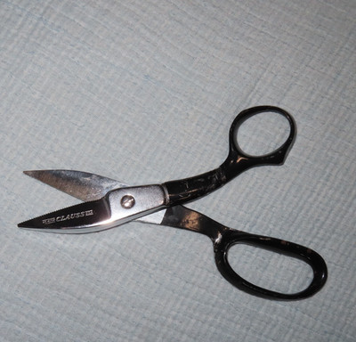 Clauss Scissors Shears 8'' No 4258 High Leverage Floral Black Handle USA