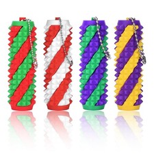 4 Pack Little Ouchies Pain Fidget for Adults, 3D Printed Spiral Roller 4pc