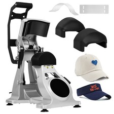 Automatic Double Heater Hat Cap Heat Press Machine w/ Auto Open Laser Alignment