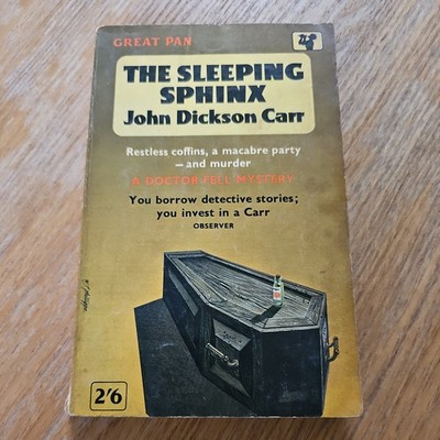 The Sleeping Sphinx  John Dickson Carr mystery crime 1962 PB Vintage Pan Book P