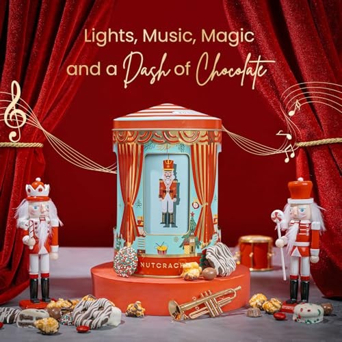 Christmas Gift Basket- Gourmet Food Gifts - Plays Music - Holiday Chocolate a...