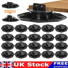 20X Adjustable Decking Pedestal Riser Foot Bearing Support 18mm-30mm Adjustable