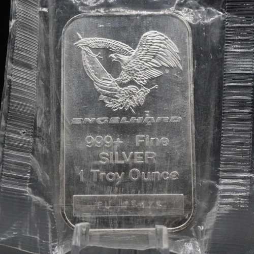 Engelhard NOS Eagle FU 05479 1oz 999 FINE Silver bar C6991