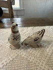 Vintage Red Wing Pottery Quail Salt & Pepper Shakers Hand Painted Birds