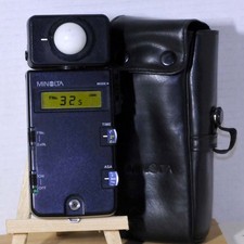 MINOLTA FLASH METER III with SPHERICAL DIFFUSER & CASE -VERY CLEAN & TESTED