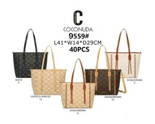 Borsa donna shopping bag in ecopelle logo a spalla firmata Coconuda autunno 2026