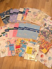 NOS Vintage Gift Wrap Lot Of 26 Mixed Lot - Sealed Wrapping Paper All Occasion