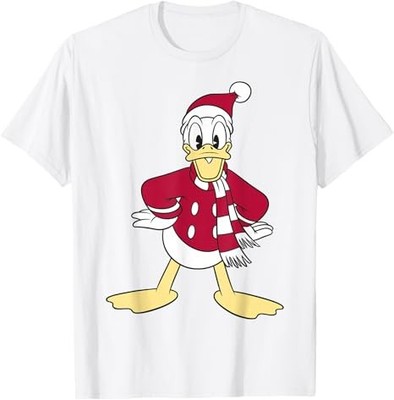 Disney Mickey & Friends Donald Duck Christmas Portrait T-Shirt Size S - 5XL