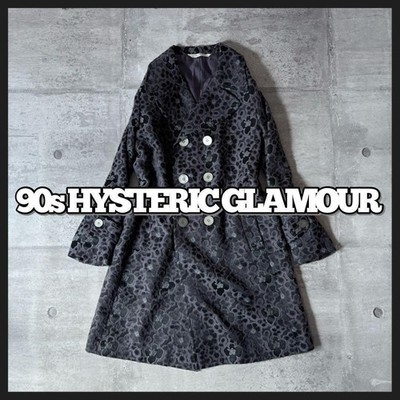 Hysteric Glamour 90s Vintage Floral Trench Coat Free Size Dark Grunge Style