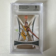 2007-08 SP Authentic Kevin Durant Destination Stardom BGS 9 Rookie Card RC #DS-1. rookie card picture