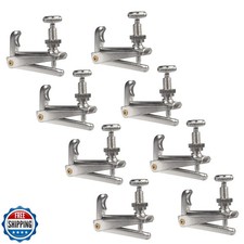 TUOREN 8Pcs/Set Violin Fine Tuner String Adjuster Metal Fine Tune