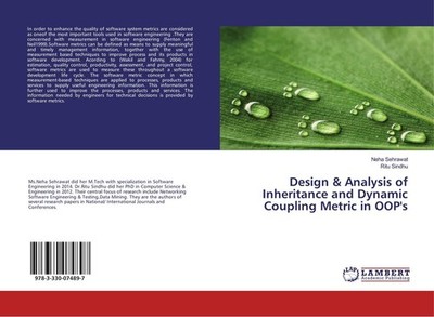 Design & Analysis of Inheritance and Dynamic Coupling Metric in OOP's Neha Sehra