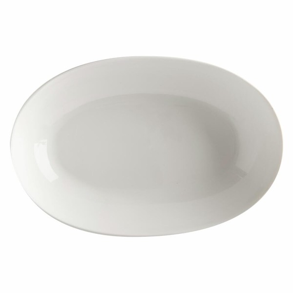 Maxwell & Williams White Basics Schale Oval Servierschale Porzellan Weiß 30X20Cm-image