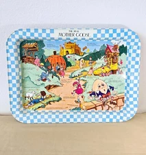 Real Mother Goose TV Dinner Tray Macmillan Inc 1987 Classic Nursery Rhymes