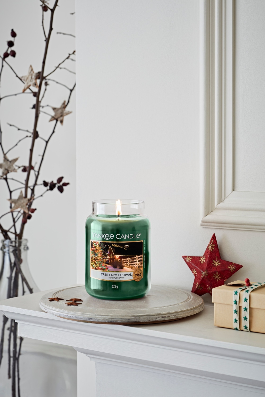 Yankee Candle Scented Large Jar Tree Farm Festival 110150hrs 623g