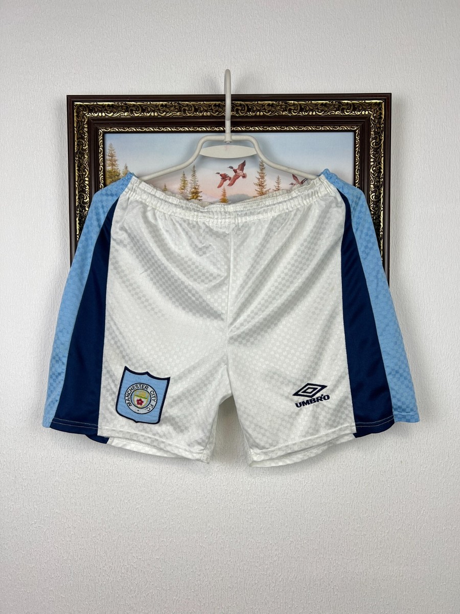Vintage 90's Umbro Manchester City Football Shorts Soccer