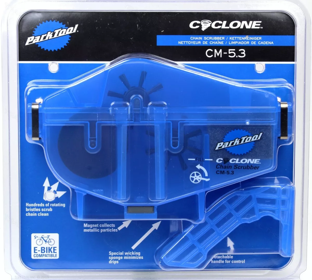 Park Tool CM 5.3 Cyclone Chain Scrubber Cleaner Machine for Road MTB eBike Bike