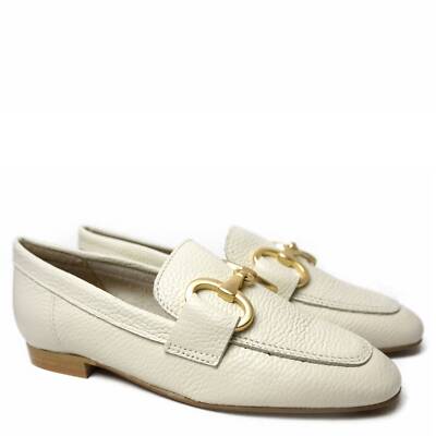 FRANCESCO BRUNELLI SOFT CALF LEATHER LOAFERS WITH LOW HEEL