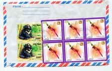 STAMP / TIMBRE ASIE ASIA / VIET-NAM OBLITERE SUR FRAGMENT D'ENVELOPPE