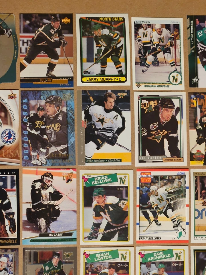 Lot 72 Minnesota/Dallas Stars Hockey Cards No Duplicates Inserts Rookies Modano - Image 4 of 4