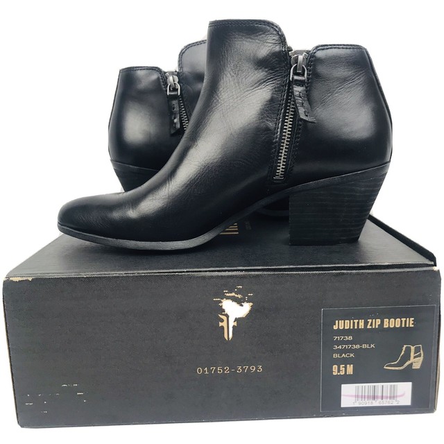 frye judith zip bootie black