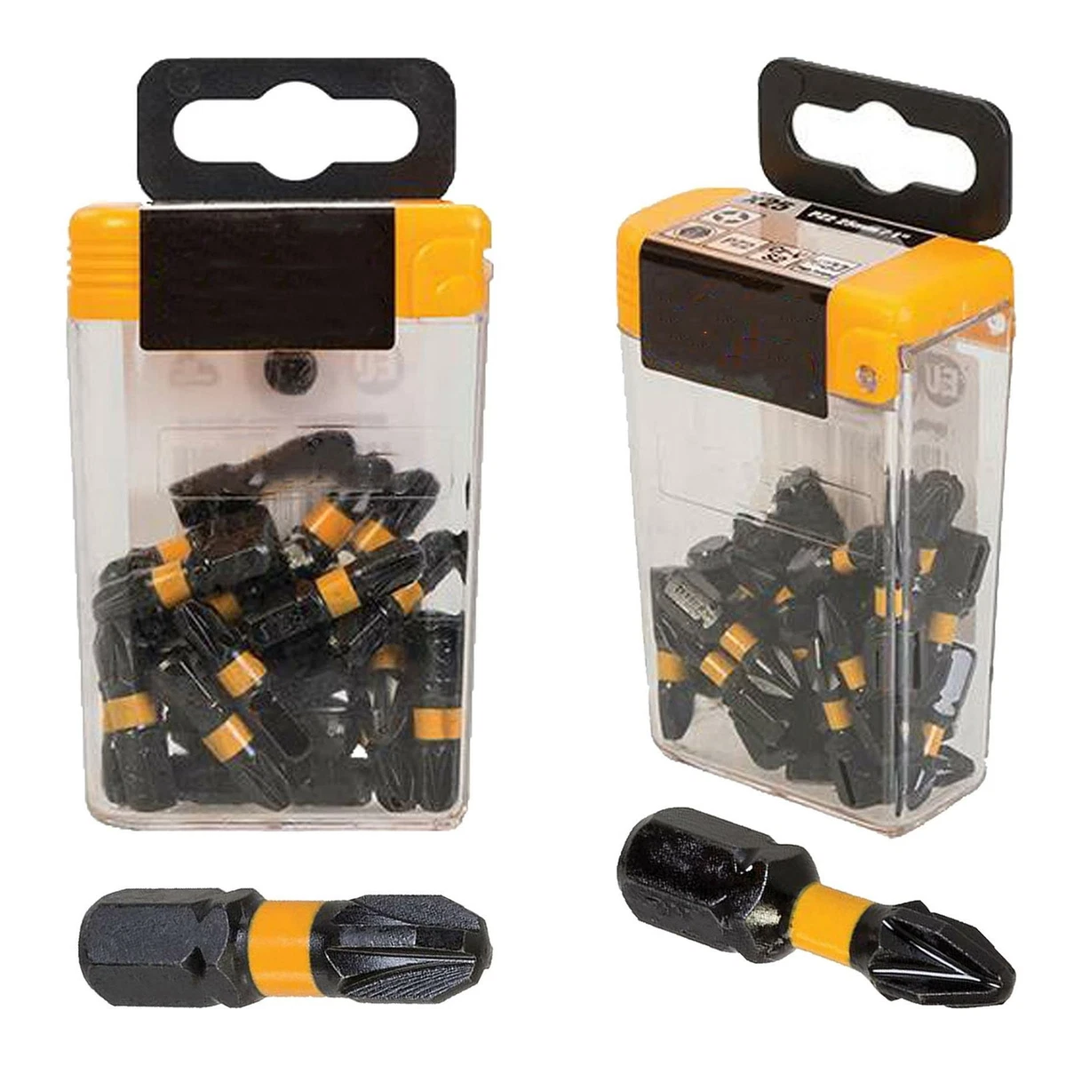 IMPACT SCREWDRIVER BITS PZ1 PZ2 PZ3 POZI 1 2 3 HEAD 25MM SCREW DRIVER BIT