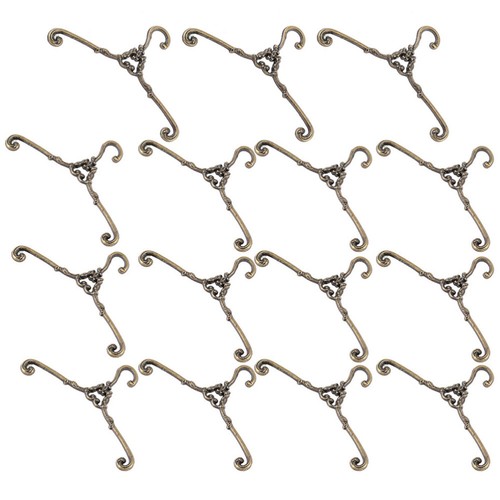 15 Pcs Retro -Kleidungsständer Miniatur-Aufhänger-Ornamente Kleiderbügel - Bild 4 von 12