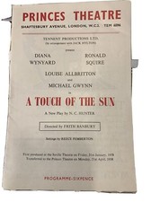 Programme 'A Touch of the Sun' at Princes Theatre staring Vanessa Redgrave