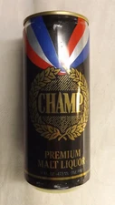Vintage Champ Premium Malt Liquor Beer Can 6-a Box c
