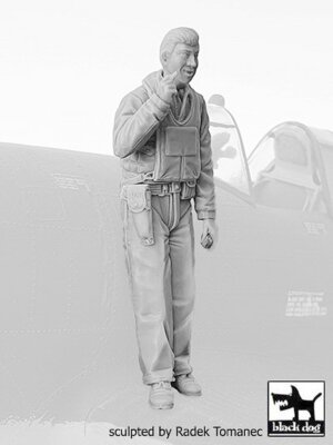 Black Dog 1/32 USAAF Fighter Pilot 1940-1945 WWII #2 Smoking a Cigarette  F32136