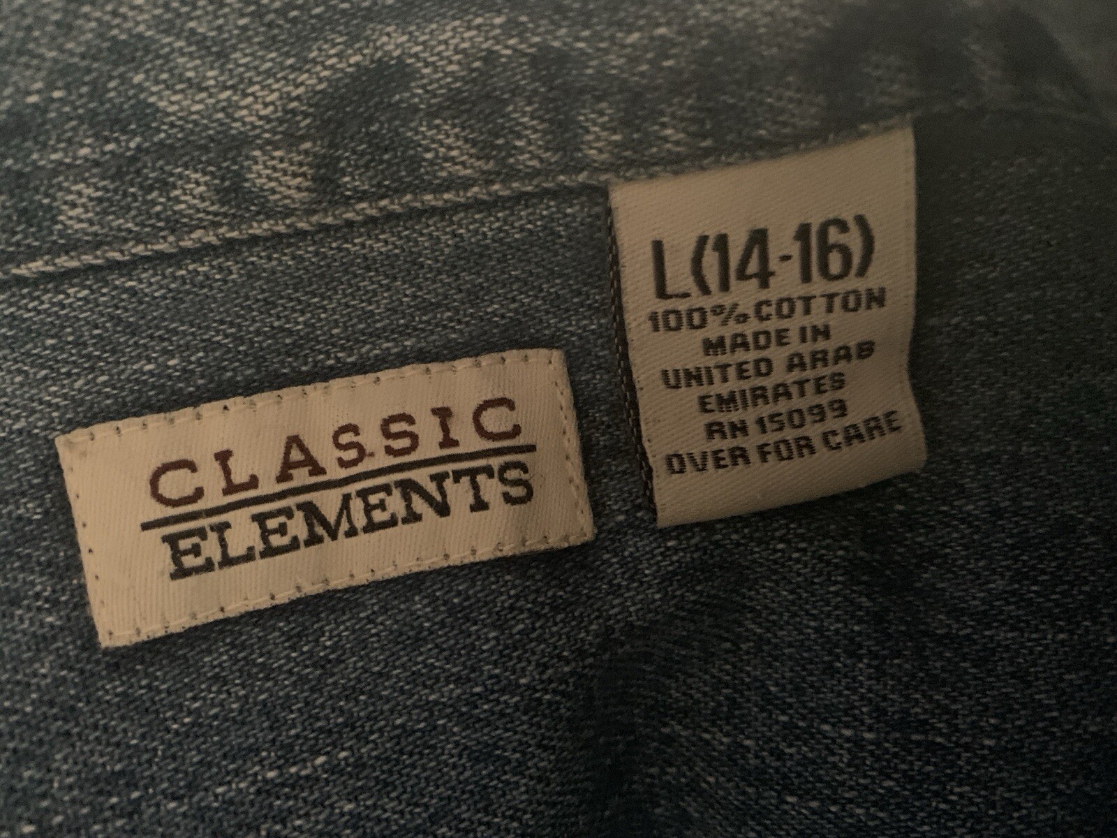 L Classic Elements Button Denim Jacket Lagenlook … - image 4