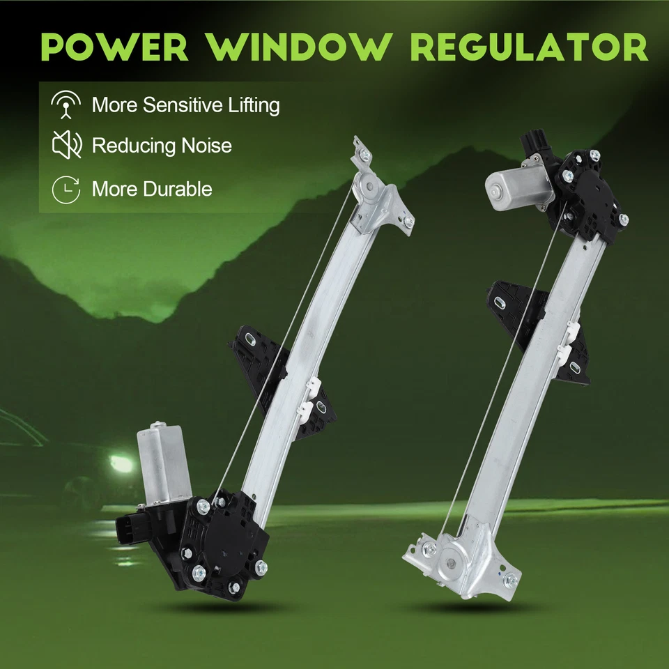 Fit For 2006-2011 Honda Civic Sedan Pair Rear Window Regulator Power w/Motor - Image 3 of 4