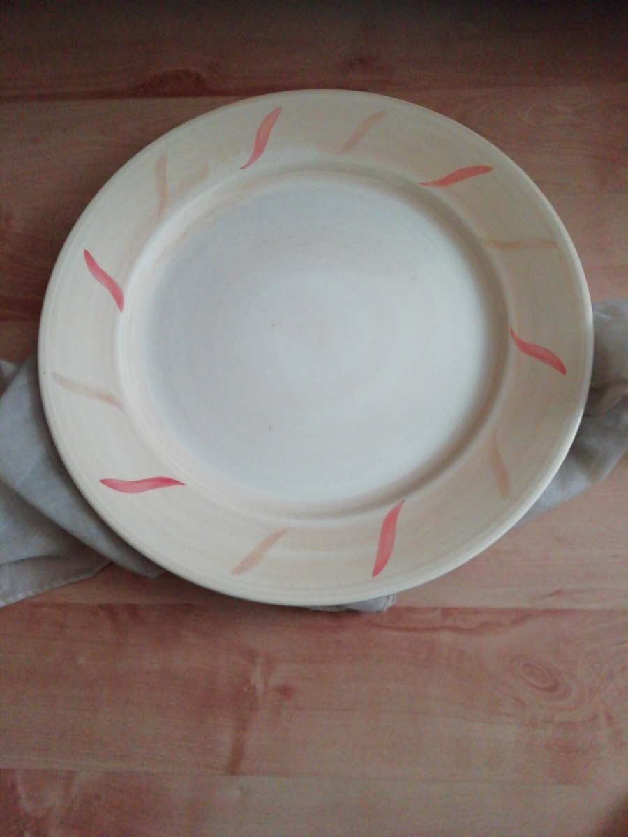 Large Serving Dish Hand Painted From TK Maxx Ceramic Yellow Sun