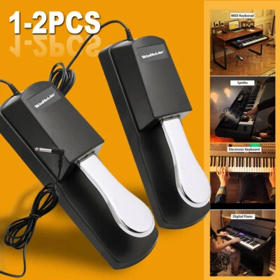 WINHOLDER 1/2X Universal Damper Sustain Foot Pedal Switch for Yamaha Casio Piano Keyboard
