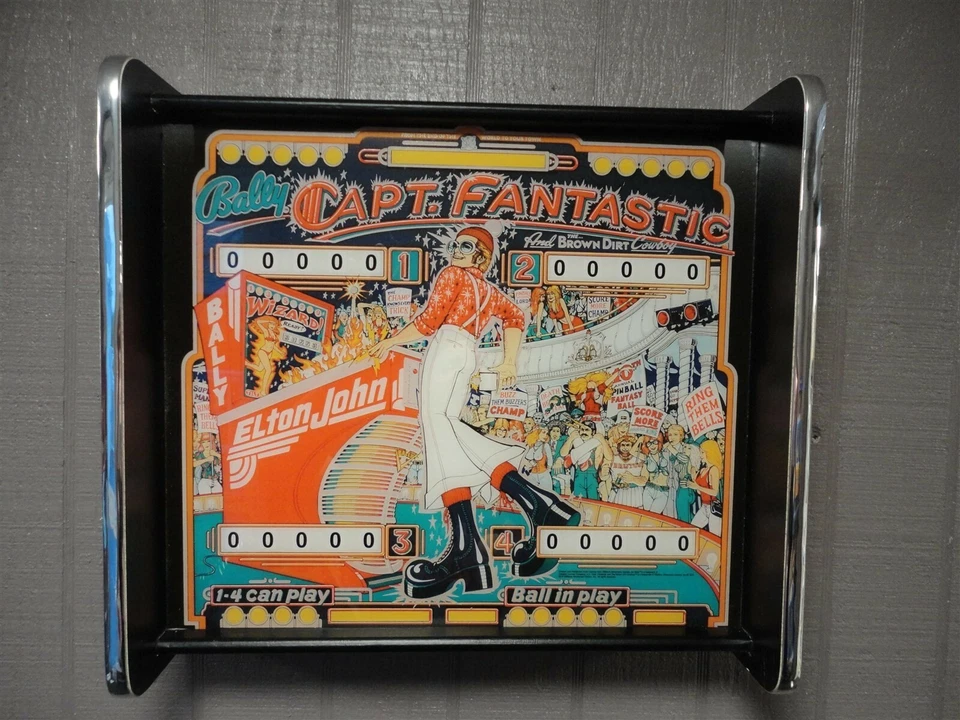Bally Captain Fantástico Cabezal de Pinball Pantalla LED Caja de Luz Foto 2 de 4