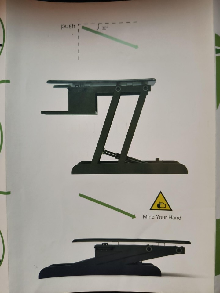 SMUG Series Height adjustable standing desk converter/32 in/with