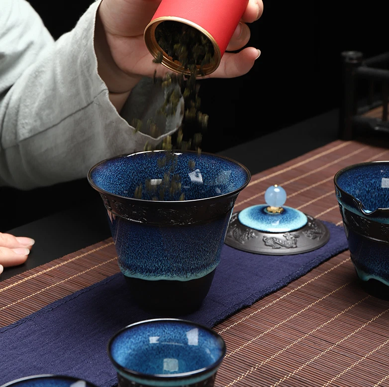 Sold At A Loss便携式茶具窑更换瓷器台湾带盖茶杯 — 第 4/4 张图片