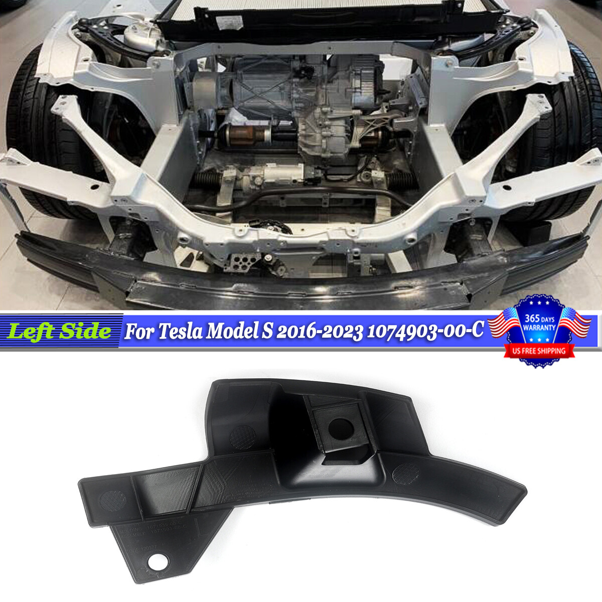 Tesla Model S 2016-2023 Driver Side Lower Wheel Arch Bracket 1074903-00-C  