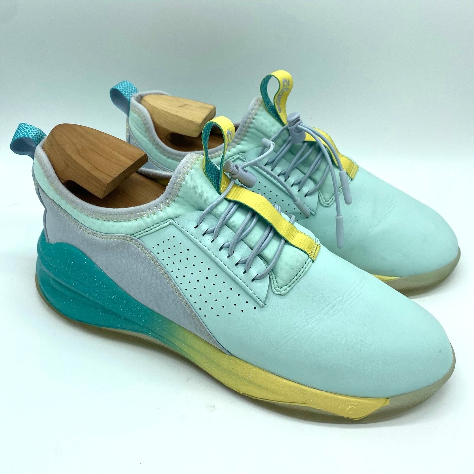 Clove Women's size 8.5 Blue Teal Yellow Nurse Comfort Slip-On Sneaker Shoes