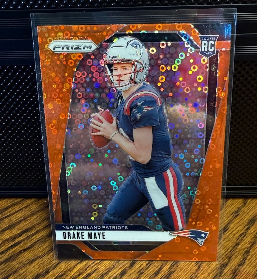 2024 Panini Prizm - Rookies Disco Prizm #329 Drake Maye (RC)