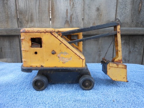 Vtg Marx Lumar Construction Equipment Steam Power Shovel Excavator Toy Tractor - Picture 1 of 16